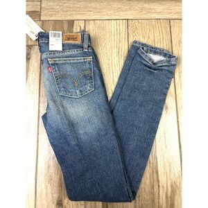 Levi's 503 Skinny Jeans Womens 3 Long Y2K 2006 Dark Wash Stretch NWT